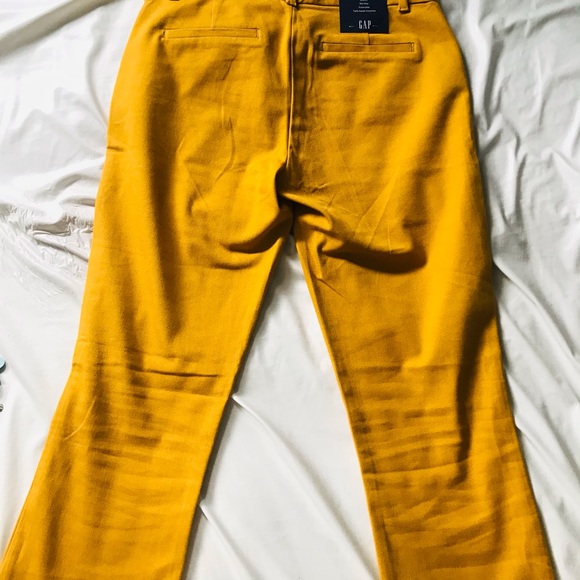 Gap Signature Skinny Ankle Yellow Pants - Picture 2 of 7